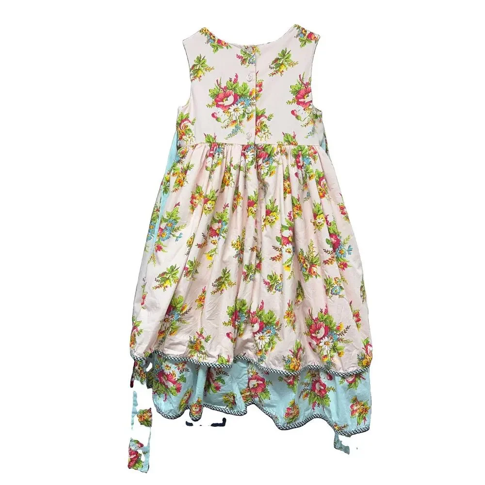 Laura Ashley Girls Sz 5 - Floral Layered Cottagecore Prairie Flower Girl Wedding